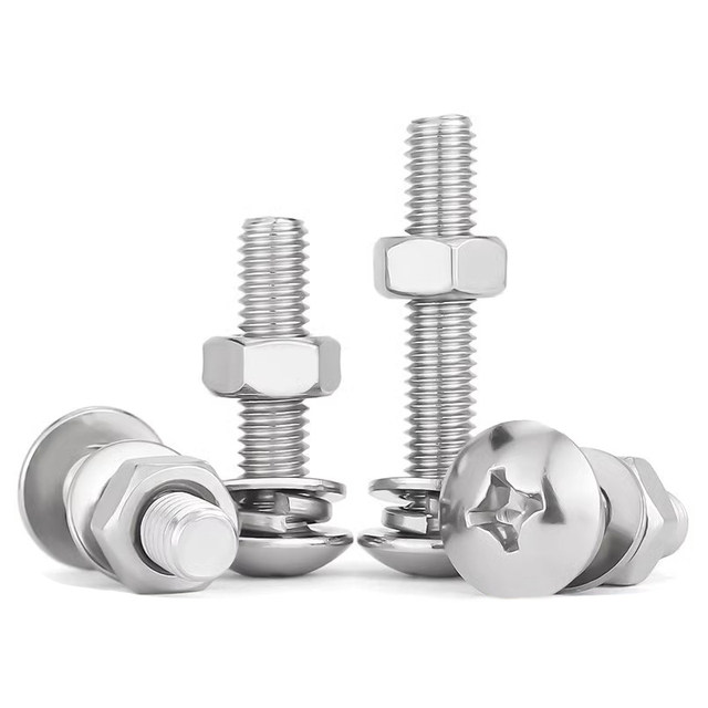 304 Stainless Steel Cross -flat -head screw Steel Set Umbrella Head Flat Blood Blood Put Pad Pad combination
