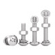 304 Stainless Steel Cross -flat -head screw Steel Set Umbrella Head Flat Blood Blood Put Pad Pad combination
