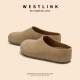 Xiyu thick-soled Birkenstock shoes for women 2025 summer new retro Baotou half-slipper muller soft sole shit feel women's shoes