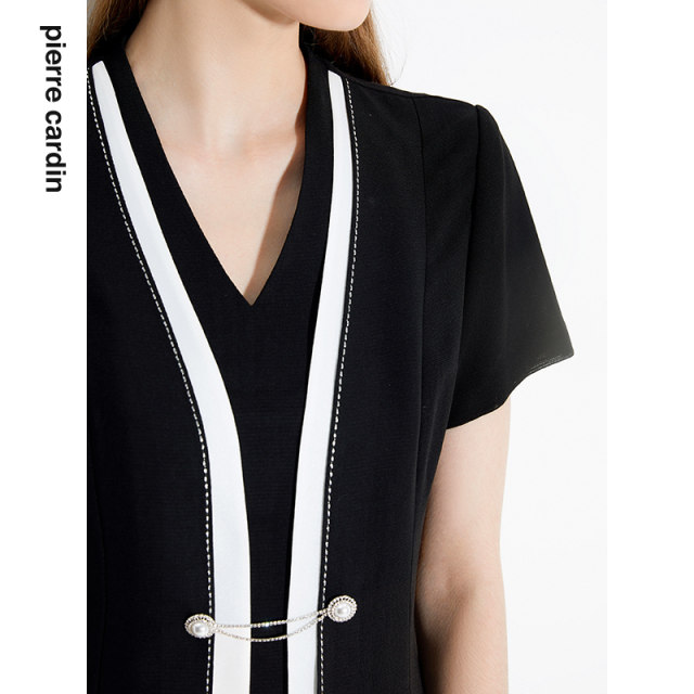 Summer OL style professional commuting short-sleeved dress