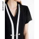 Summer OL style professional commuting short-sleeved dress