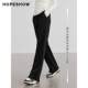 Red sleeve milk fufu pants autumn and winter new women's clothing loose and slim high waist wide-leg casual Chenille floor trousers