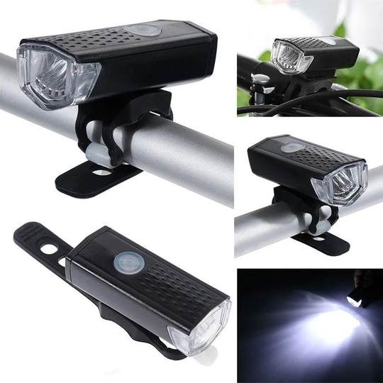 Bike Light Bicycle Headlight Taillight Rechargeable Front an