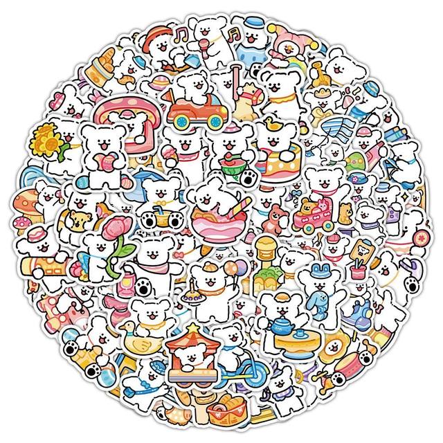 
Line puppy sticker cute cartoon sticker ins wind mobile phone case water cup notebook DIY hand account sticker sticker sticker