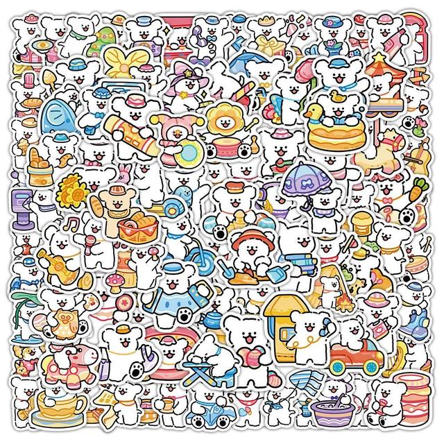 
Line puppy sticker cute cartoon sticker ins wind mobile phone case water cup notebook DIY hand account sticker sticker sticker