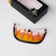 
fireriders retro helmet brim flame plaid cartoon personality visor duck tongue motorcycle decoration