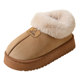 Teddy Ailan cotton slippers for women, autumn and winter plush, warm, thick-soled, high-top, non-slip outer snow boots