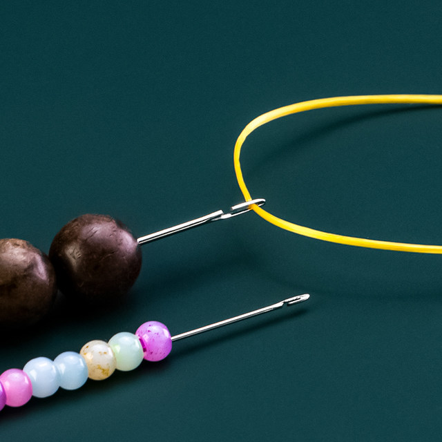 Side hanging beading needle without threading, side opening ultra-fine bracelet bracelet cross stitch DIY hand-made beading artifact