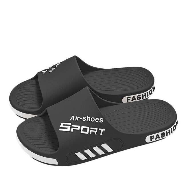 Men's slippers for summer wear 2024 new indoor home bathing non-slip large size sports sandals thick sole wear-resistant
