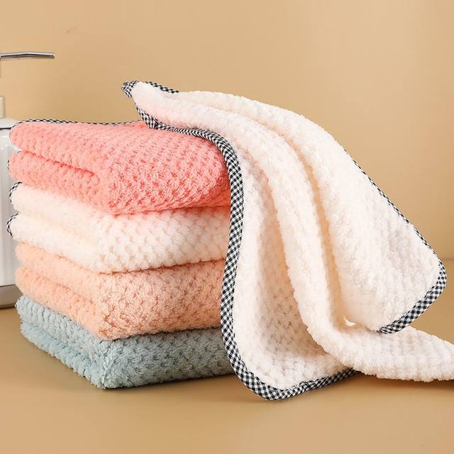 Kitchen rag, oil-free dishwashing cloth, hanging scouring pad, cleaning cloth that absorbs water and does not shed lint, table wiping hand towel