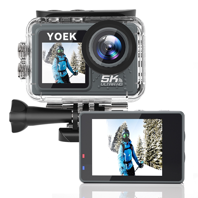 YOEK small square sports camera 5K HD waterproof anti-shake outdoor riding recorder D1