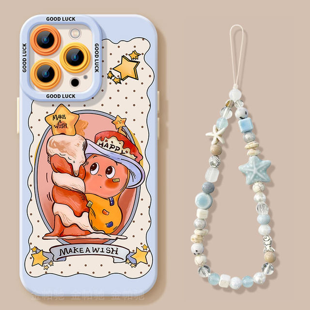 Suitable for Apple 17 mobile phone case lanyard iPhone17promax new iphone16 star man 15pro silicone 14plus advanced 13 cartoon 12 cute 17pro set all-inclusive super good-looking