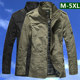 200Jin [Jin equals 0.5 kg] Jacket for men's spring and autumn large size middle-aged thin men's casual windbreaker mid-length stand-up collar jacket daddy suit
