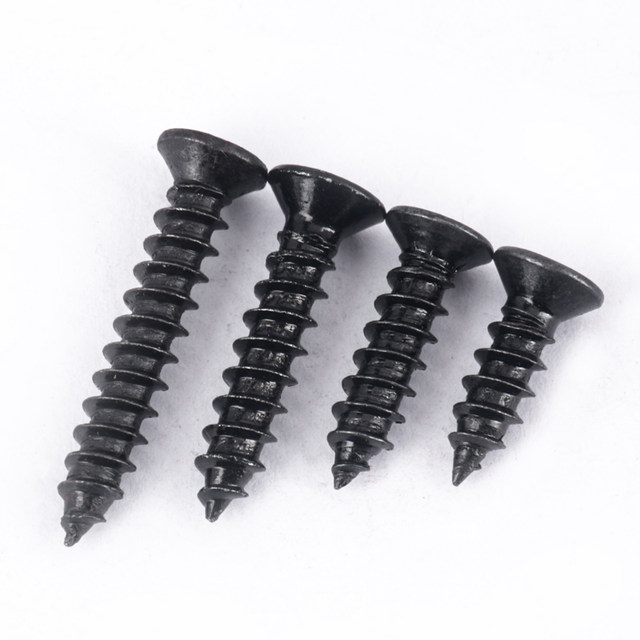Iron black flat head self-tapping nail cross countersunk head self-tapping screw KA electronic small wood screw M1M2M3M4M5M6