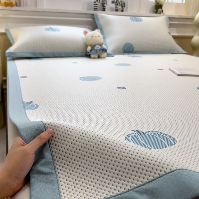 
Category A maternal and infant grade PE ethylene cool ice bean mat machine washable three-piece set thickened air-conditioned soft mat