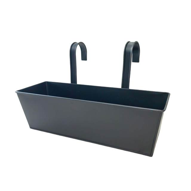 
Hanging flower pots for indoor and outdoor greening, home gardening, living room, large-capacity iron metal rectangular hanging flower buckets