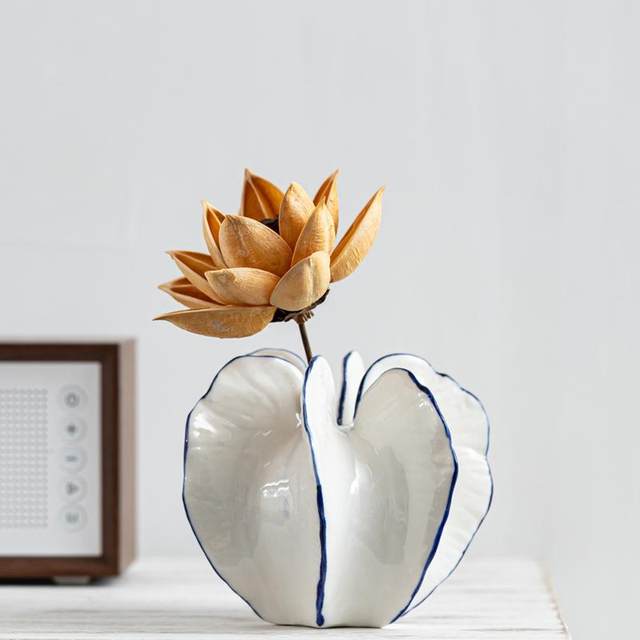 
Modern style simulated fruit crafts small mouth vase creative ceramic dried flower arrangement home life gardening decoration