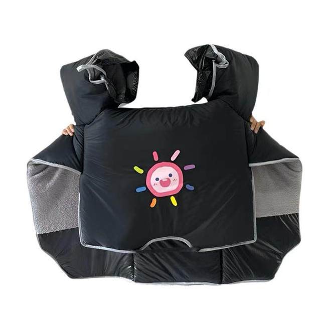 Electric vehicle windshield quilt imported from Japan, winter velvet thickening, waterproof, windproof and warm, Yadi Emma desk bell