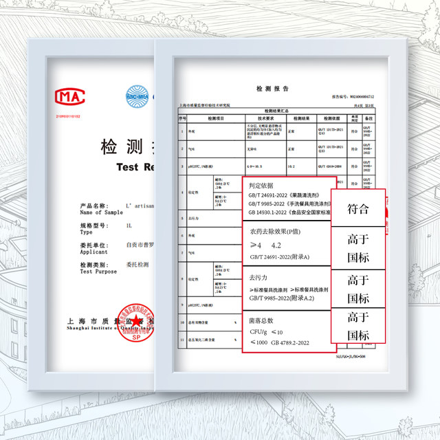French imported gravel laboratory natural dishwashing liquid without hurting hands fruit and vegetable cleaner mother and baby food grade A