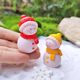 
Micro landscape snow scene couple snowman creative handmade trinkets Christmas bauble DIY decoration small ornaments gifts