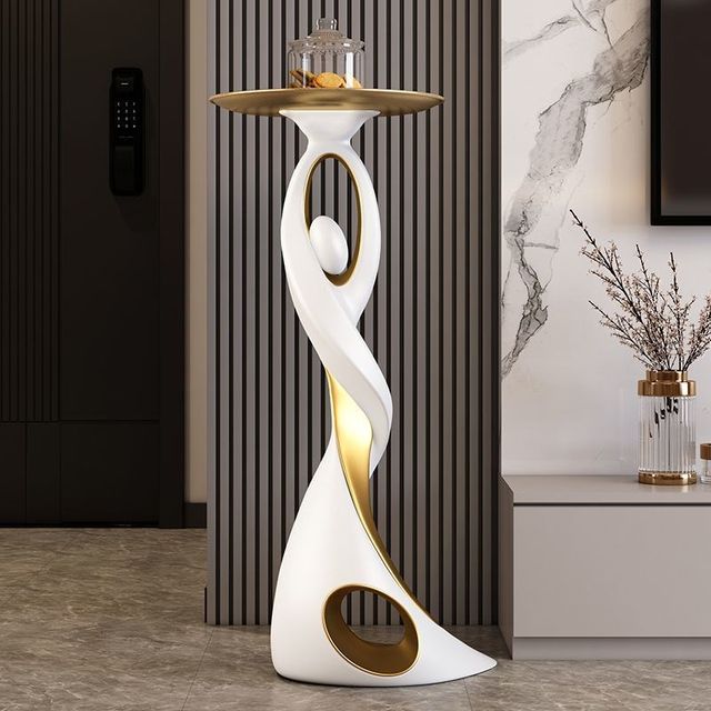 Creative art large floor-standing ornaments light luxury living room TV cabinet G sofa next to the entrance hall high-end home decoration