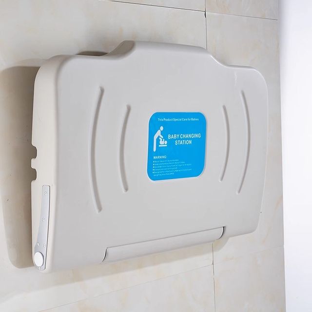 Maternal and baby room multi-function nursing desk third bathroom baby diapers children wall-mounted foldable bathroom seat