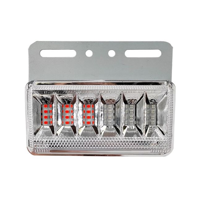 
New truck motorcycle electric vehicle 2V24V universal LED red and blue warning flashing light, ground edge light, anti-fog light