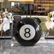 
Black Eight Billiards Hall Floor-standing H Sculpture Oversized Ornament No. 89 Billiards Club Opening Decoration Beautiful Display