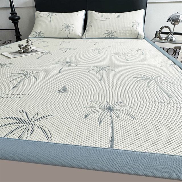 
2025 new style Bingdoudou mat A type v maternal and infant grade summer super cool bed sheet air-conditioned soft mat three-piece set