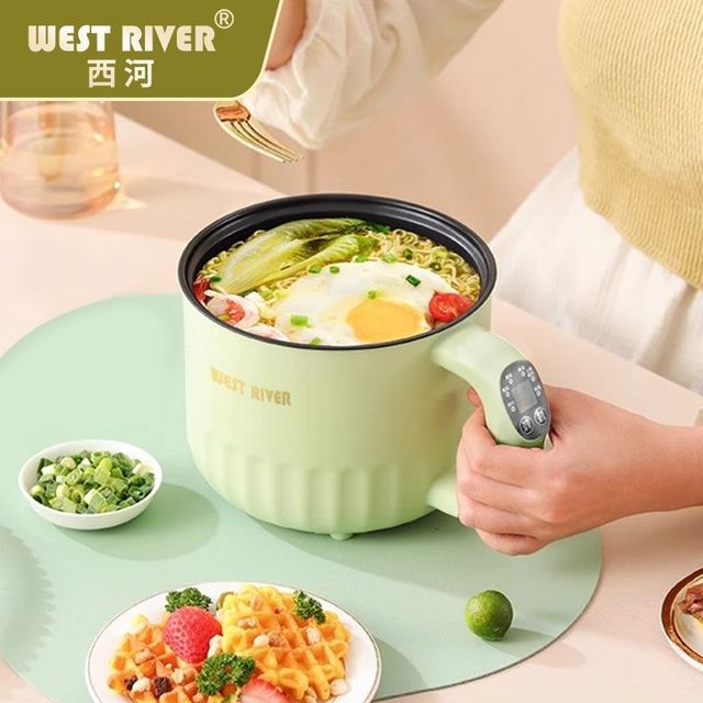 
Deyong electric wok multi-function electric cooking pot smart small electric pot dormitory instant noodle pot non-stick mini rice cooker
