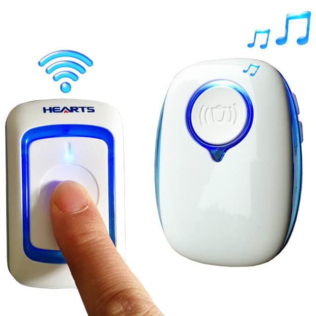 Hongshun doorbell wireless home ultra-long distance door seal call Lingmen Ling waterproof one tow two tow three