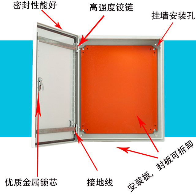 1.5 thick foundation box indoor distribution box thickened control box surface-mounted electric control box wall-mounted equipment box non-standard customization