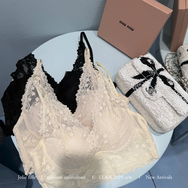 Your lazy llan is pure desire, versatile and sexy, high-end small lace three-color lace inner wear for women