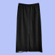 2025 summer gray high-waist casual skirt for women with large size drawstring elastic waist ripped sports versatile midi skirt
