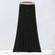 Spring and summer new leisure sports guard skirt female half -body tight high waist A -line large size cover skirt mid -length thin
