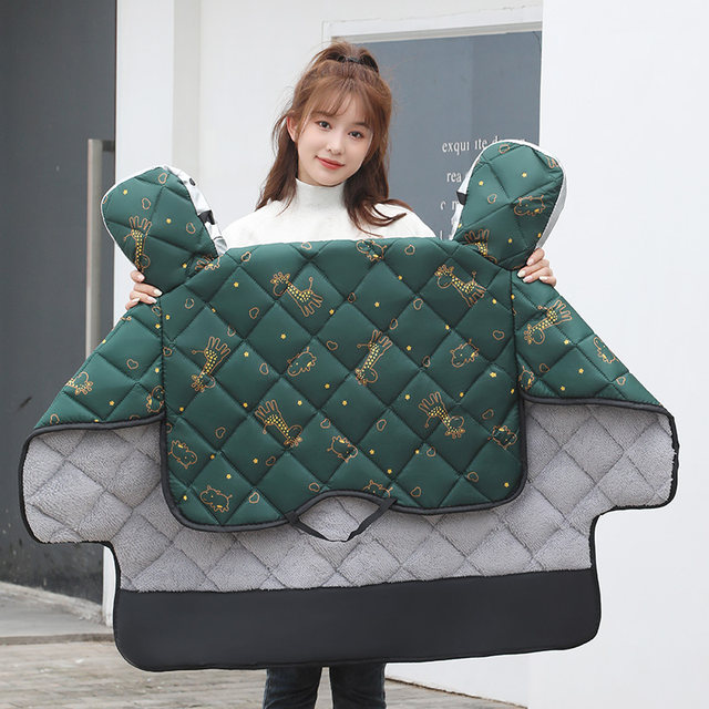 Electric vehicle windshield is plus velvet thickened small battery car spring and autumn motorcycle windproof waterproof windproof