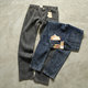 Boutique spring men and women same style jeans heavy wash old retro women pure cotton micro-stretch feet pants casual trousers