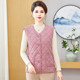 Mom with velvet vest in autumn and winter grandma with cotton vest in autumn and winter middle-aged and elderly warm outside wearing a vest horse clip top for women