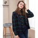 Versino Fannuo Fashion Pilele Hooded Jacket Female Autumn and Winter New Loose Street Shooting Trend Trench Coat
