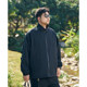Black and powerful brand fat men's clothing for spring and autumn, double-sided sports windproof jacket, plus fat and larger size new work jacket