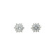 Galaxy niche snowflake zircon earrings mosquito coil disc ear clip female temperament exquisite earrings sparkling earrings
