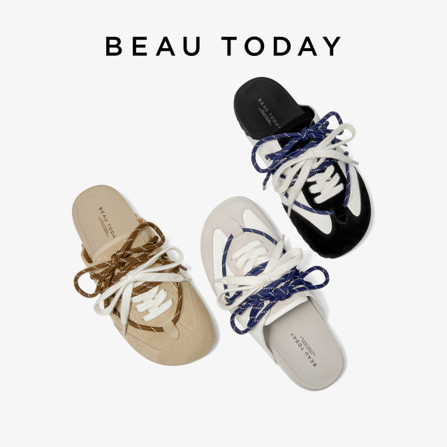 BeauToday's Birkenstocks Casual 2025 Summer New Mules Bag toe semi-tork slippers for women
