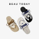 BeauToday's Birkenstocks Casual 2025 Summer New Mules Bag toe semi-tork slippers for women
