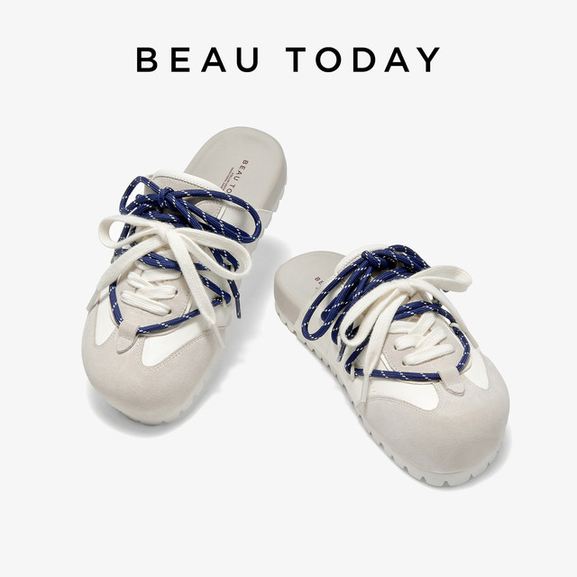 BeauToday's Birkenstocks Casual 2025 Summer New Mules Bag toe semi-tork slippers for women
