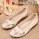 Spring and summer old Beijing cloth shoes women's shoes retro embroidered shoes non-slip flat Hanfu dance ethnic style women's singles shoes