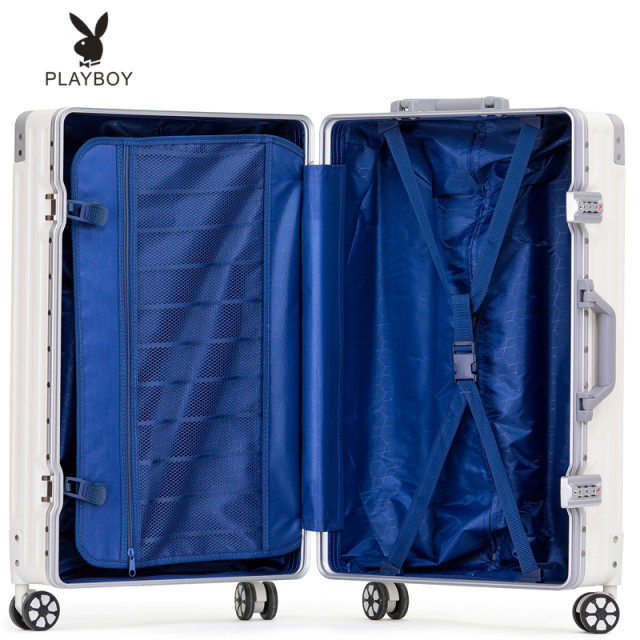 Playboy suitcase 2024 -inch new large -capacity boys password running box lever box female small leather box
