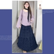 Retro forest women's small floral skirt for women Spring and Autumn 2025 medium-length cake skirt high waist slim A-line umbrella skirt