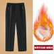 Women's winter new fleece pants, thickened straight leg, loose, large size, mom casual pants, warm cotton pants
