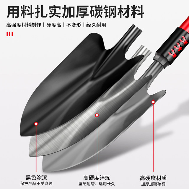 Gardening tools, shovel, flower planting, vegetables and sea-driven set, three-piece set, flower shovel, household flower cultivation, digging soil, small shovel