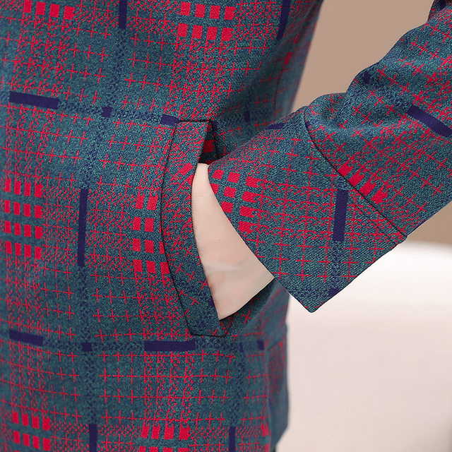 Mother's autumn coat, middle-aged and elderly women's clothing, mother-in-law's spring and autumn casual zipper jacket, grandma's top clothes